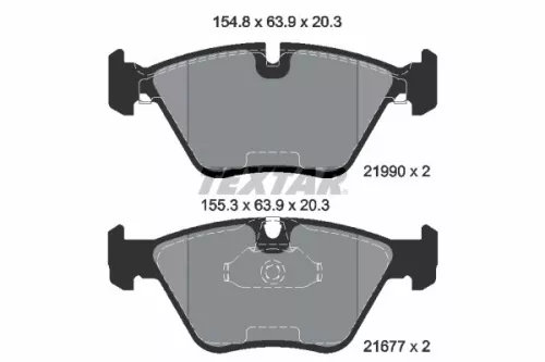 Remblokkenset, schijfrem TEXTAR 2199003)