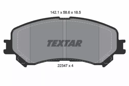 Remblokkenset, schijfrem TEXTAR 2234701)