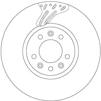 Remschijf TRW DF6977S)