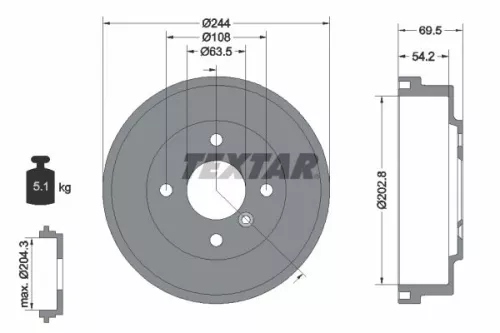 Remtrommel TEXTAR 94048000)