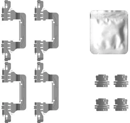Accessoirekit, schijfremblokken TEXTAR 82558000)