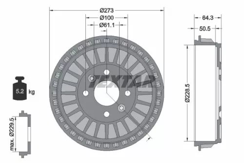 Remtrommel TEXTAR 94046100)