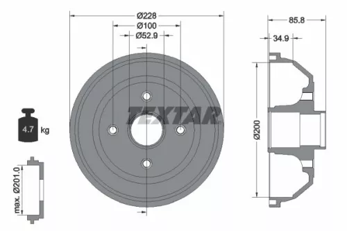 Remtrommel TEXTAR 94024100)