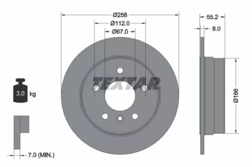 Remschijf TEXTAR 92099703)