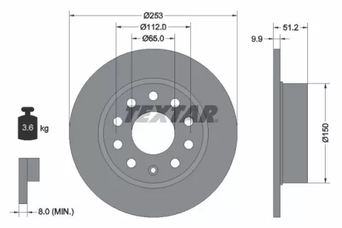 Brake Disc TEXTAR 92120903)