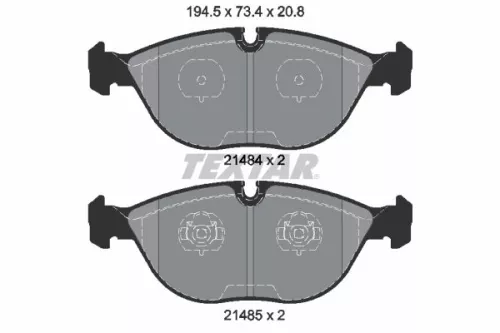 Remblokkenset, schijfrem TEXTAR 2148401)