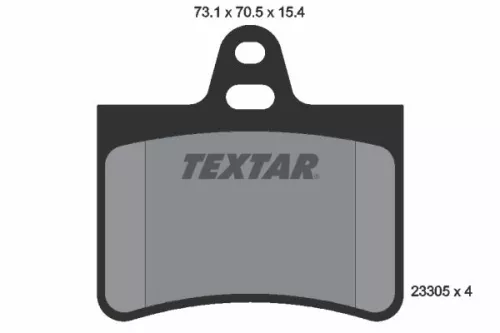 Remblokkenset, schijfrem TEXTAR 2330501)