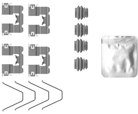 Accessoirekit, schijfremblokken TEXTAR 82557300)