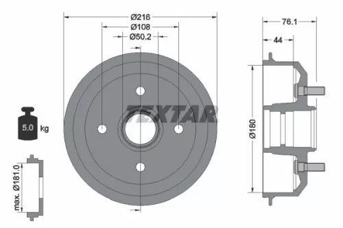 Remtrommel TEXTAR 94018500)
