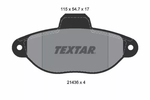 Remblokkenset, schijfrem TEXTAR 2143602)