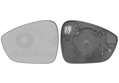 Spiegelglas, buitenspiegel VAN WEZEL 0954837)