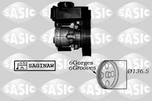 Hydraulische pomp, stuurinrichting SASIC 7070007)