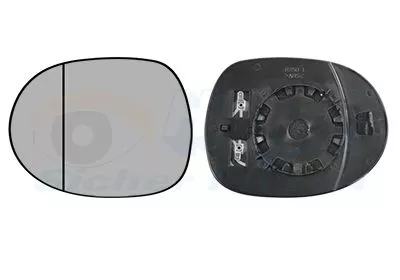 Spiegelglas, buitenspiegel VAN WEZEL 2580837)