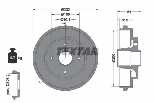 Remtrommel TEXTAR 94049400)