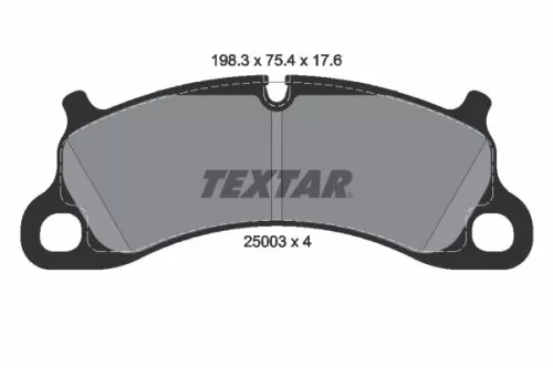 Remblokkenset, schijfrem TEXTAR 2500301)