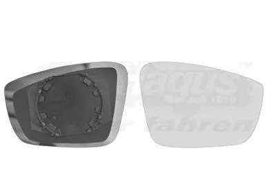 Spiegelglas, buitenspiegel VAN WEZEL 5701832)