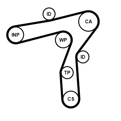Timing Belt Kit CONTINENTAL CTAM CT1241K1)