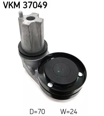 Ombuigings-/geleidingspoelie, V-geribbelde riem SKF VKM 37049)