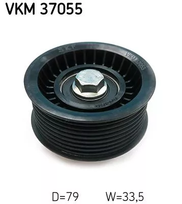 Ombuigings-/geleidingspoelie, V-geribbelde riem SKF VKM 37055)