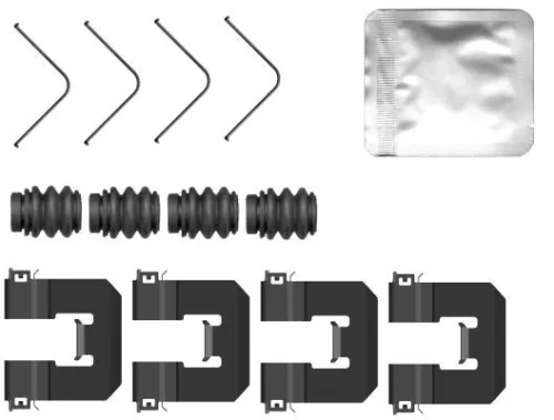 Accessoirekit, schijfremblokken TEXTAR 82560400)