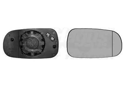Spiegelglas, buitenspiegel VAN WEZEL 4730838)