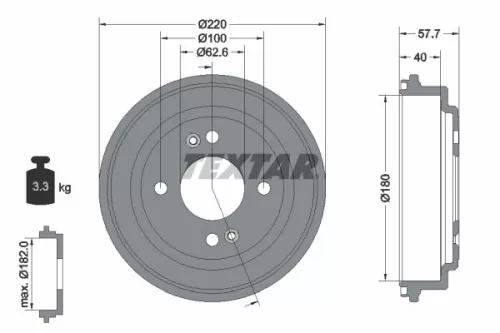 Remtrommel TEXTAR 94047000)