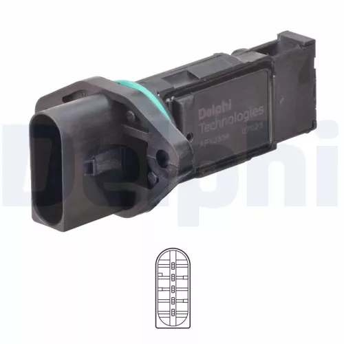 Mass Air Flow Sensor DELPHI AF10334-12B1)