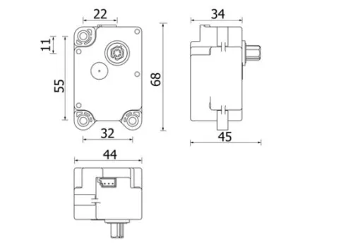 Aandrijfmechanisme, mengklep MAHLE AA 71 000P)