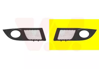 Ventilatierooster, bumper VAN WEZEL 1637593)