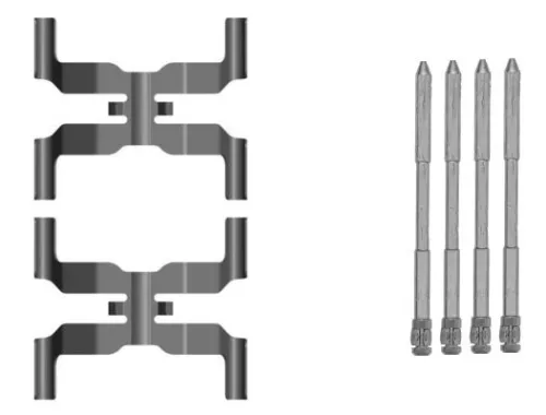 Accessoirekit, schijfremblokken TEXTAR 82560900)