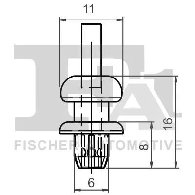 Clip, sierstrip/beschermstrip FA1 21-20013.10)