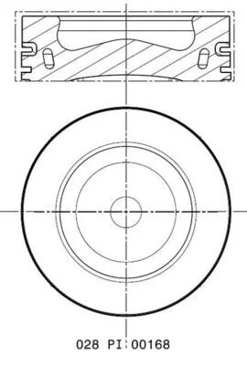 Zuiger MAHLE 028 PI 00168 000)