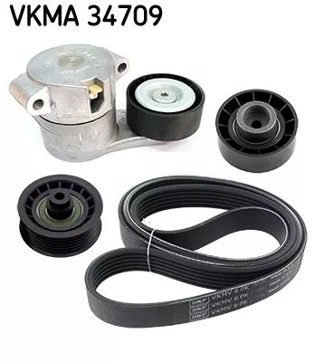 V-geribbelde riemset SKF VKMA 34709)