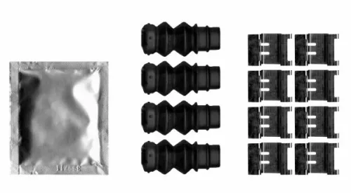 Accessoirekit, schijfremblokken TEXTAR 82541900)
