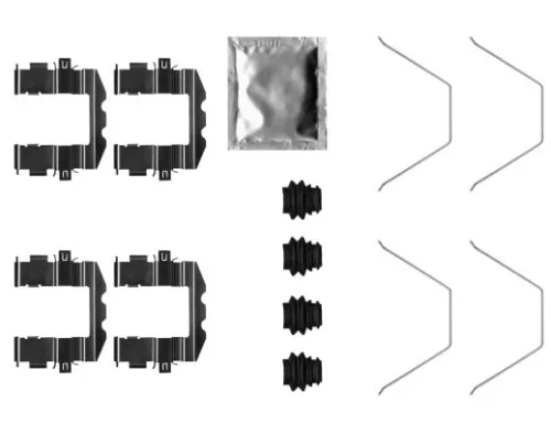 Accessoirekit, schijfremblokken TEXTAR 82543600)