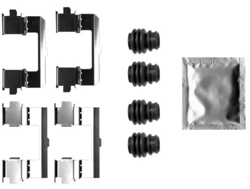 Accessoirekit, schijfremblokken TEXTAR 82551000)