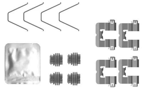 Accessoirekit, schijfremblokken TEXTAR 82553800)