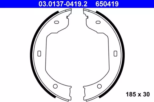 Remblokkenset, parkeerrem ATE 03.0137-0419.2)