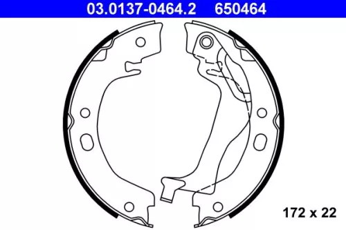 Remblokkenset, parkeerrem ATE 03.0137-0464.2)