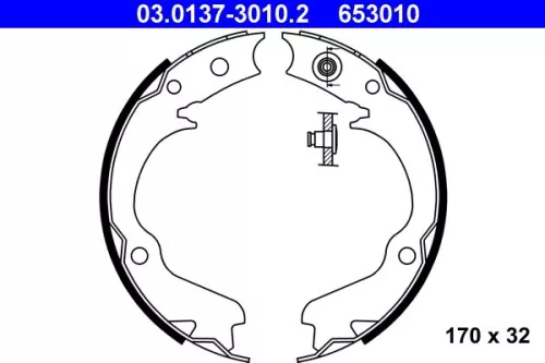 Remblokkenset, parkeerrem ATE 03.0137-3010.2)