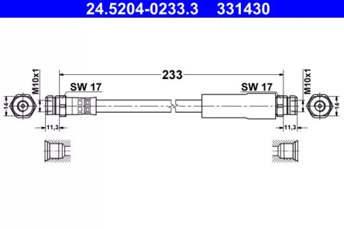 Remslang ATE 24.5204-0233.3)