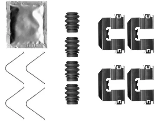 Accessoirekit, schijfremblokken TEXTAR 82543500)