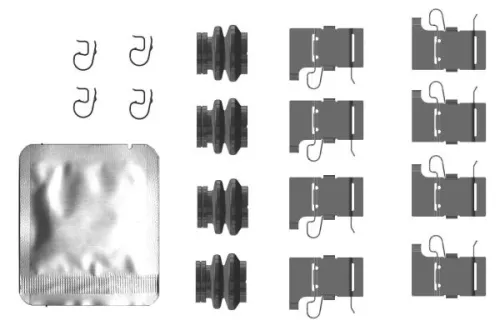 Accessoirekit, schijfremblokken TEXTAR 82555200)