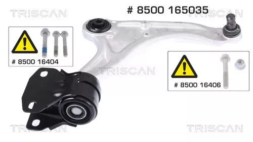 Draagarm/achterwielophanging TRISCAN 8500 165035)