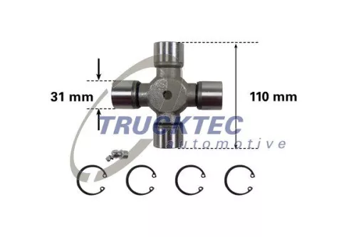 Koppeling, aandrijfas TRUCKTEC AUTOMOTIVE 01.34.038)