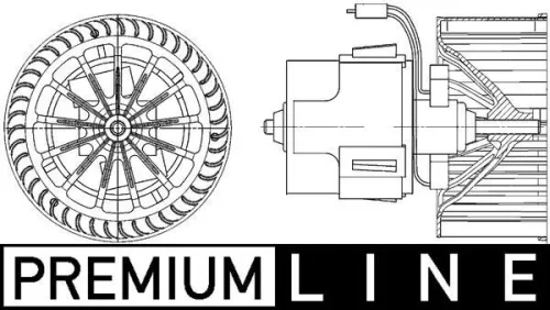 Binnenventilator MAHLE AB 30 000P)