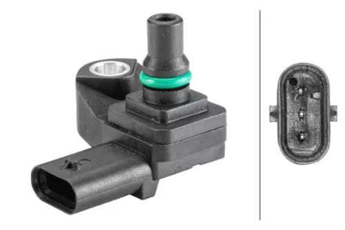Sensor, druk in het inlaatspruitstuk HELLA 6PP 358 152-401)