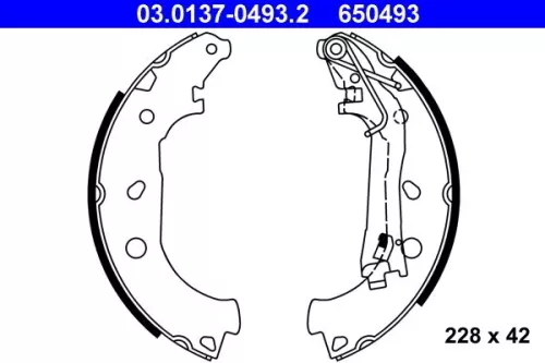 Remblokkenset ATE 03.0137-0493.2)