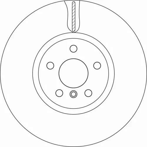 Remschijf TRW DF6845S)