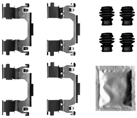 Accessoirekit, schijfremblokken TEXTAR 82543800)